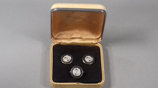 VINTAGE SILVER WEDGWOOD RING EARRINGS JASPERWARE BOXED VINTAGE