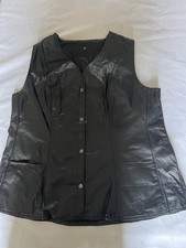 Womens Black Vintage Leather