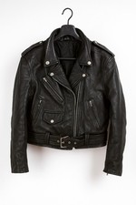 Womans Black Leather