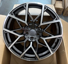 20"gunmetal polish bmw alloy wheels 3/5/6/7 series vw t5/t6 m3 staggered + tyres