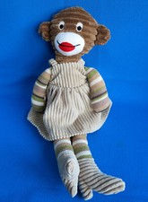 Sock monkey soft toy - monkey,