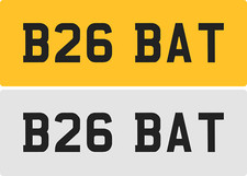 BAT /BT Private Number Plate