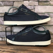 Ted Baker London Men’s Keeran 3 Blue Low Top Lace Up Trainers UK 9 / EU 43 - VGC