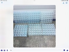 10 x Plastic Cell EGG STORAGE TRAY for 30 EGGS blue 