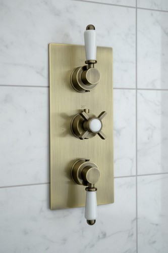 Triple shower valve tap - shower,