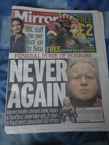 The daily mirror newspaper - the,