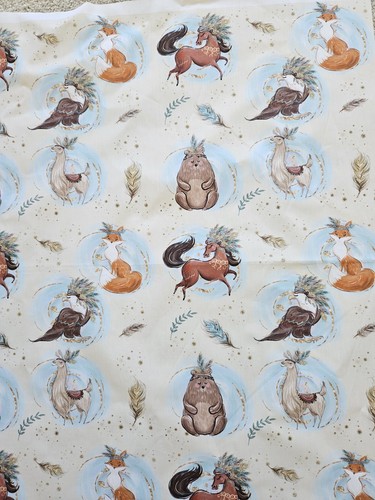 Animal fabric fox - animal,