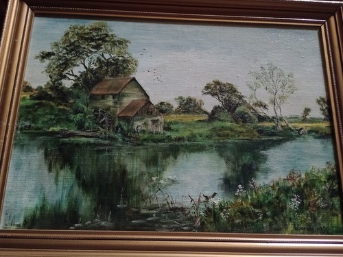 Vintage original oil board - vintage,