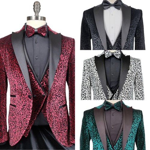 Leopard men suits slim - leopard,