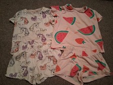Girls Short PJs 2-3 Years H&M