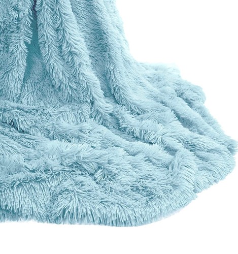 Long fur throw fleece - fleece, blanket