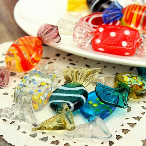 12pcs glass sweets vintage - 12pcs,