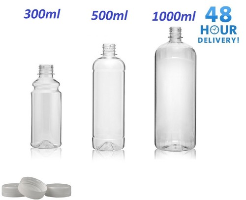 Clear pet plastic bottles - clear,