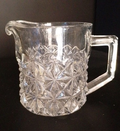Vintage moulded glass jug - vintage,