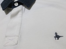 JACK WILLS. MENS L/S RUGBY STYLE SHIRT WHITE. CHEST 42" SIZE S