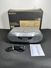 Sony CFD-S05 CD, Radio, Cassette Player Portable Stereo FM AM Boombox Working