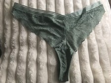 THONG LACE  mesh uk 12 NEW
