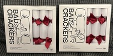 2x Bad Crackers Ltd Adult Christmas Crackers 6 Pack No Toys, Just Jokes Pack A&B
