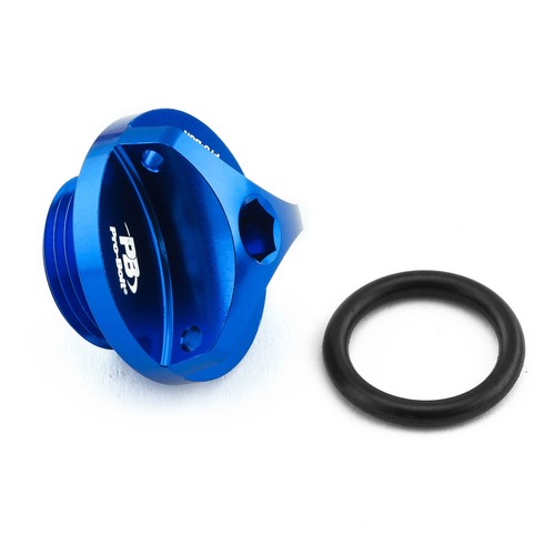 Aluminium oil filler cap blue - filler,