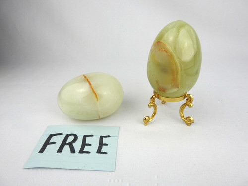 Marble egg with stand - marble,