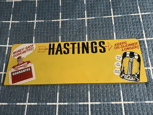 Vintage hastings oil filter - vintage,