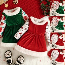 Toddler Girls Christmas Velvet