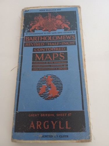 Bartholomew half inch map - inch,