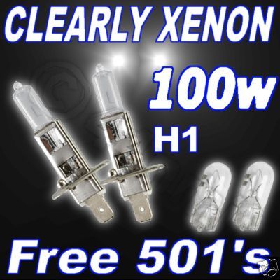 100w clear xenon bulbs - 100w, h1