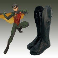 Titans Batman Nightwing Robin Boots Shoes Cosplay Costume Boots Halloween Props