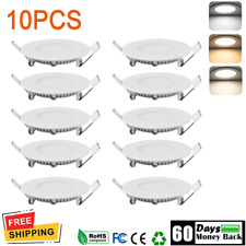 10x Ultra Slim Recessed LED Flat Panel Ceiling Spot Lights Downlights Spotlights