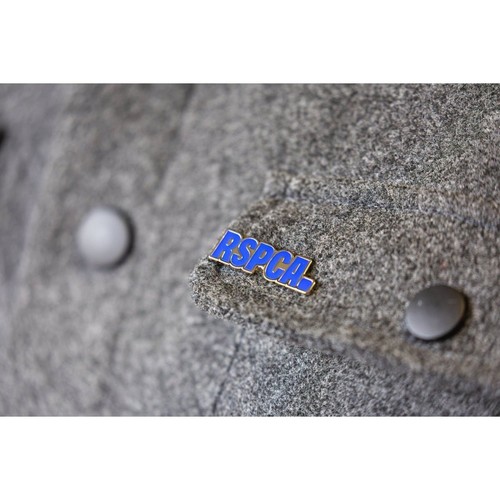 Rspca logo metal pin badge - logo,