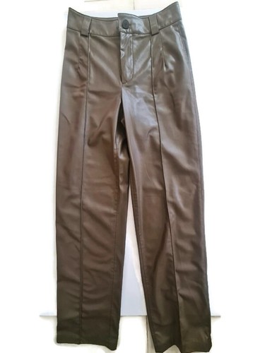 Zara faux leather trousers - faux,