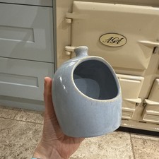 Scandi Home Salt Pig Ceramic 13cm Reactive Glaze Grey  Salt Pig Kitchen.