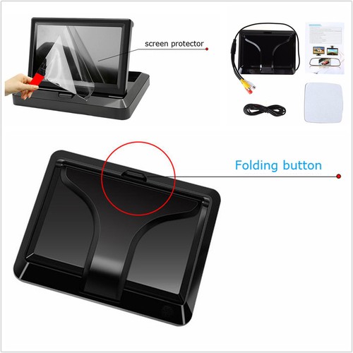 5inch auto car reverse rear - hd,
