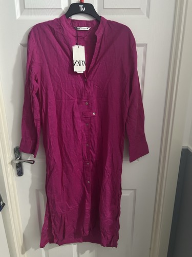 Zara pink linen - linen, shirt