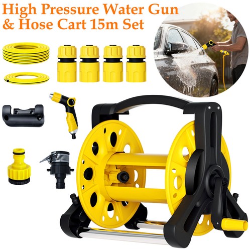 15m hose reel cart - reel, nozzle