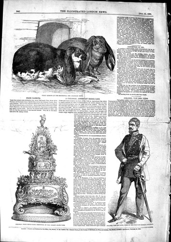 Original old antique print - old,
