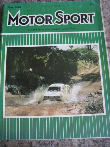 Motor sport may 1978 - sport,