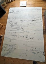 45 unused Dalsouple rubber floor tiles, marbled pattern, 5.35 sqm approx