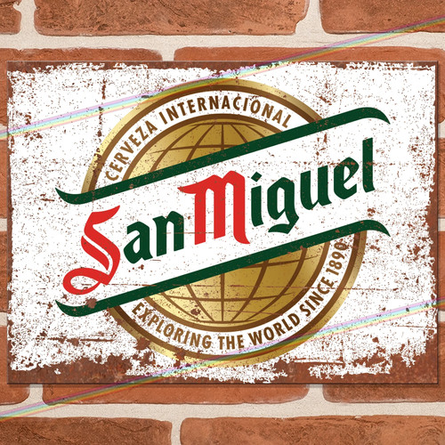 San miguel metal signs vintage - san,