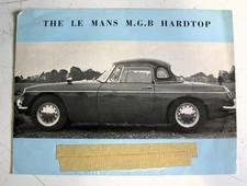LE MANS MGB Hardtop Car Conversion Sales Brochure John Aylstone & Co ltd