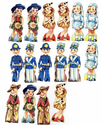 Paper relief scraps boys - paper,