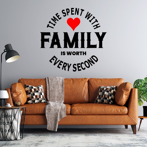 Wall art stickers family home - wall,