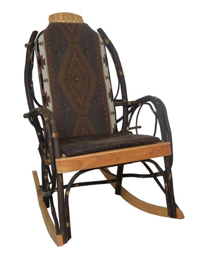 Amish hickory rocking chair - hickory,