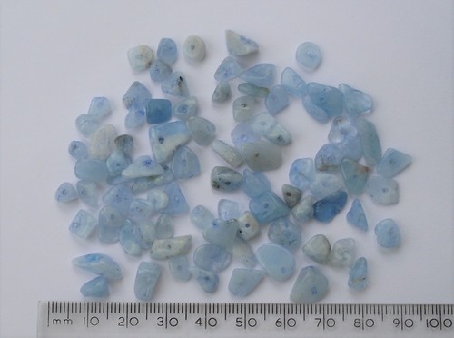 20g aquamarine gem chips - ,