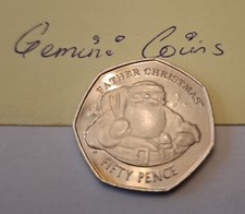 2018 Xmas Gibraltar Santa Clause Father Christmas 50p Coin Fifty Pence
