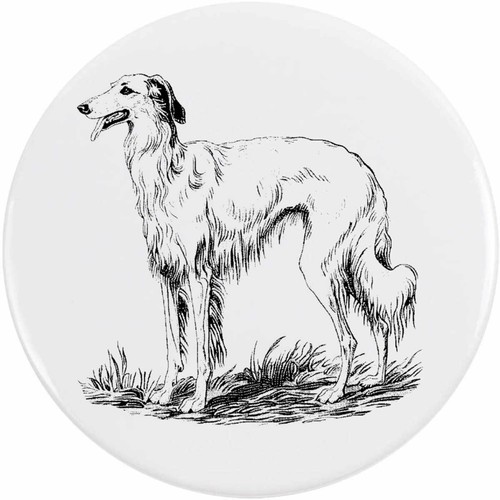 Borzoi dog standing side - 'borzoi,