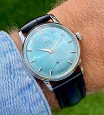 Omega Seamaster Turler Sub Ice Blue Dial Vintage Men's Vintage Watch 1950s + Box