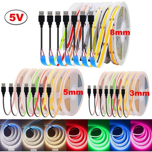 Usb cob led - 5v,