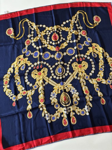 Vtg cartier 85cm silk - cartier,
